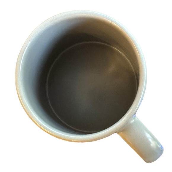 Starbucks 2013  16oz gray ceramic mug wide base embossed vertical logo - Picture 6 of 7